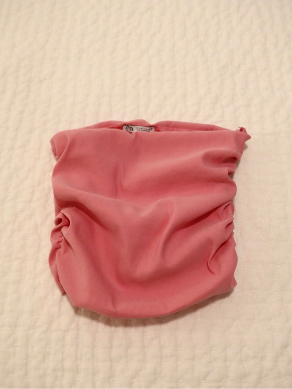 Zara strapless ruched top